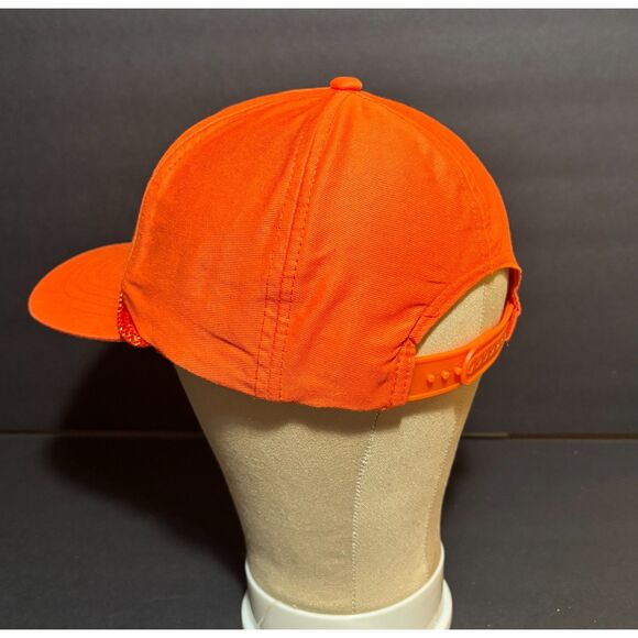 Vintage The Home Depot Orange Snapback Trucker Hat Front Rope Cap USA - Picture 4 of 4